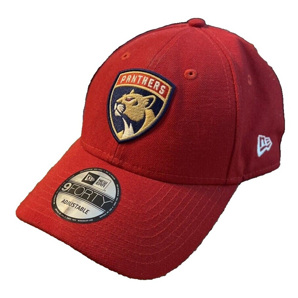 9 FORTY NHL hat Cap Panthers Adjustable Strap Red One Size